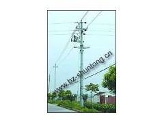 110kv钢杆基础打桩，转角杆，霸州市金属钢杆厂图2
