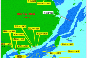 中国海洋石油油田分布