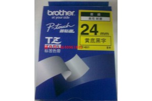 兄弟标签机色带，兄弟18MM黑底金字TZ-344