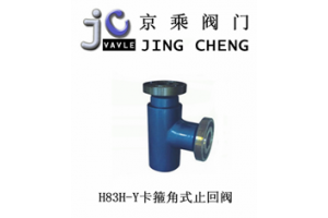 H83H-Y卡箍角式止回阀