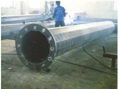 110kv钢杆基础打桩，转角杆，霸州市金属钢杆厂图1